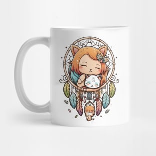 Dreaming of better days with this cute dreamcatcher vector Mug